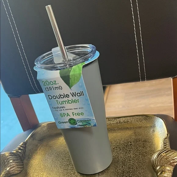 #1361=Gray Double Wall Tumbler - Picture 1 of 4